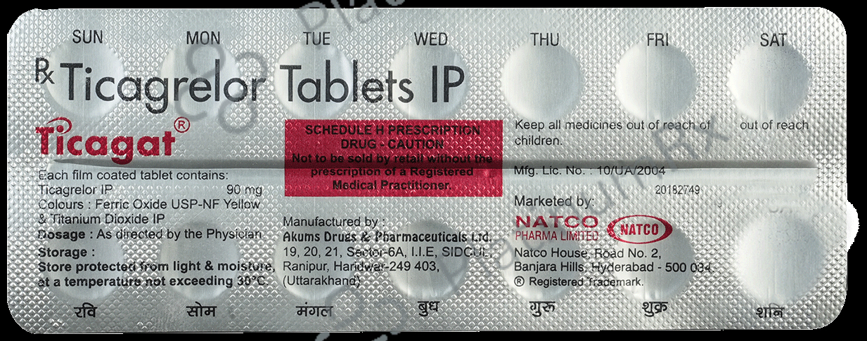 Ticagat 90mg Tablet 14s