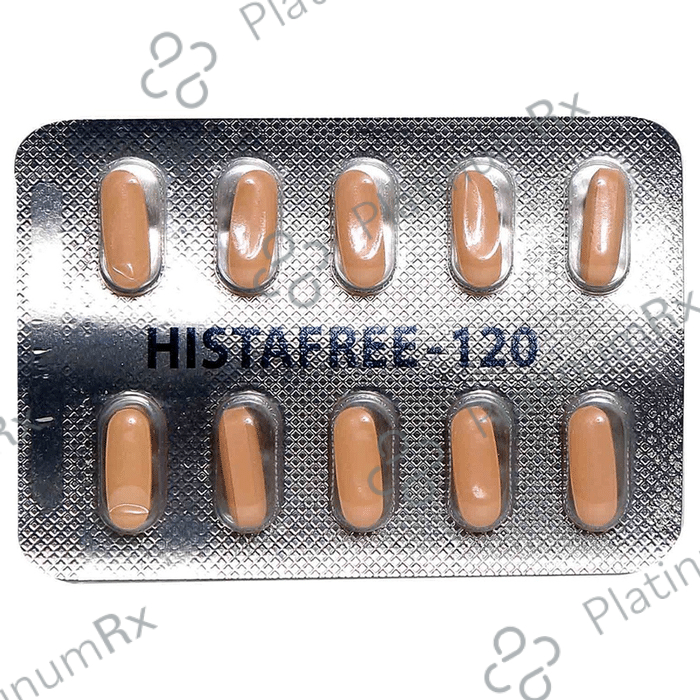 Histafree 120mg Tablet 10s