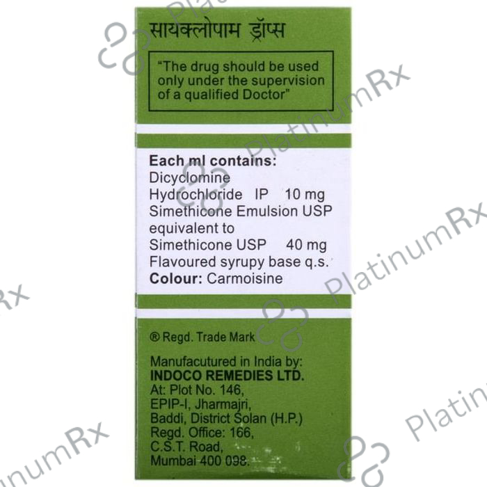 Cyclopam 10/40mg Drops 10ml
