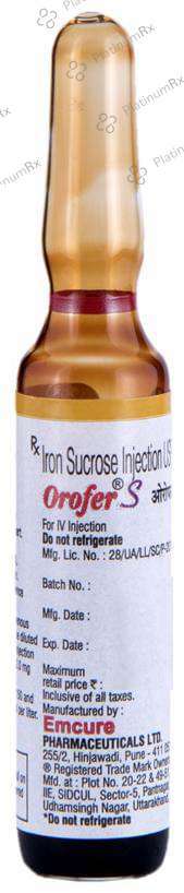 Orofer S 50mg Injection 2ml