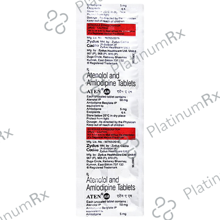 Aten AM 5/50mg Tablet 14s