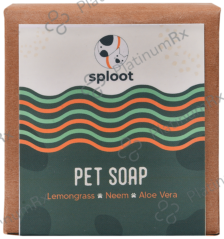 Sploot Pet Soap (115gm Each) Lemongrass, Neem, Aloe Vera 2 units