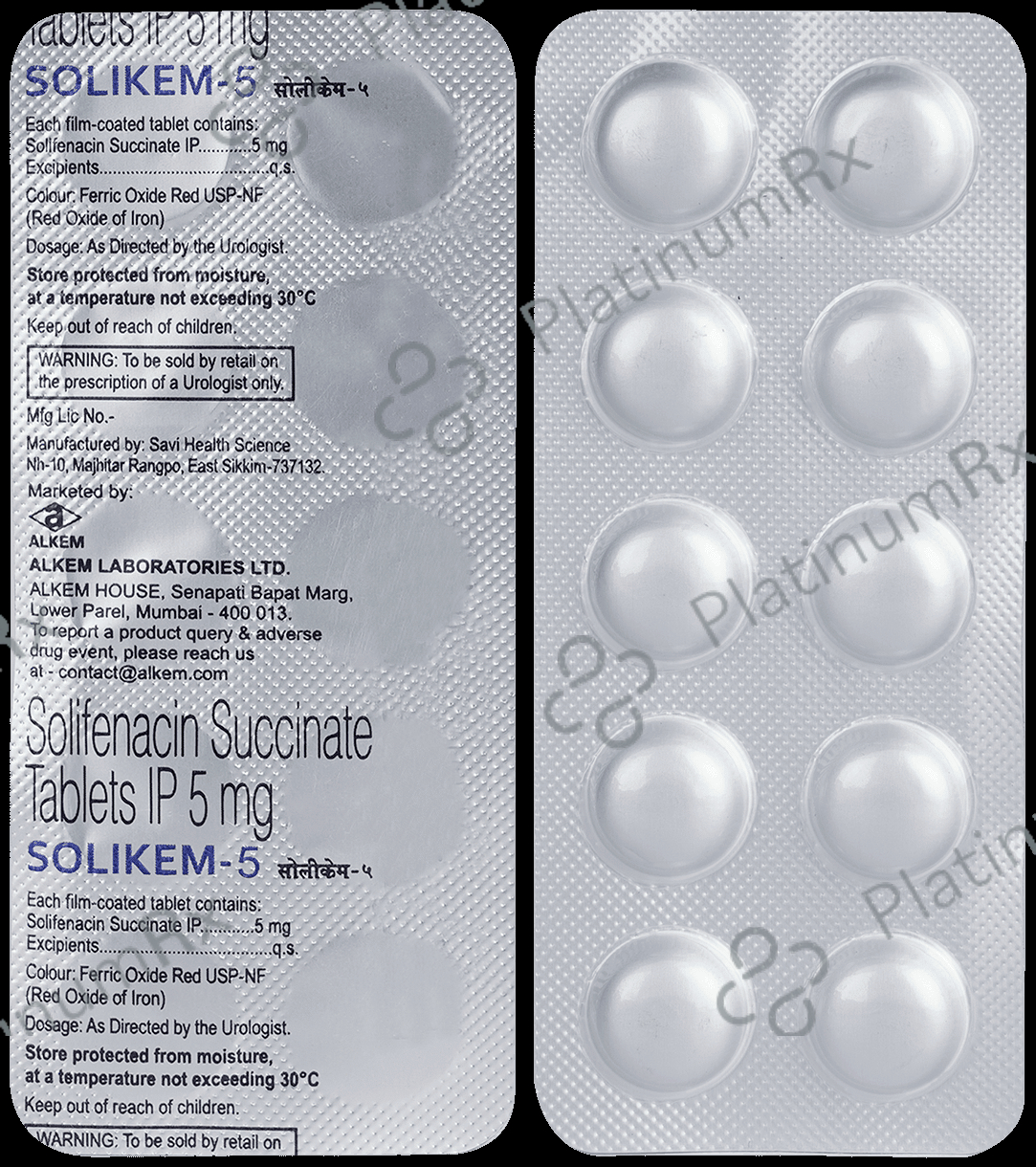 Solikem 5mg Tablet 10s