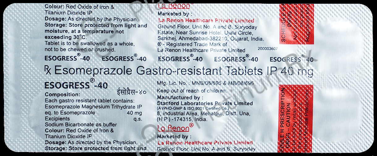 Esogress 40 Tablet