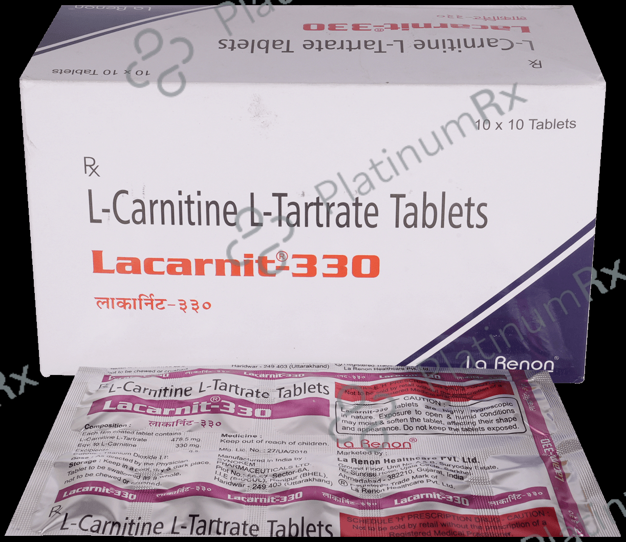 Lacarnit 330mg Tablet 10s