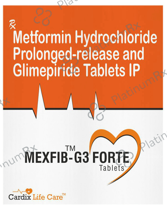 Mexfib G Forte 3mg/1000mg Tablet SR