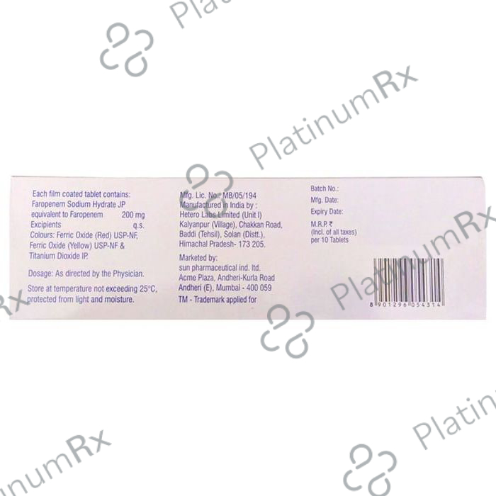 Faronem 200mg Tablet 10s