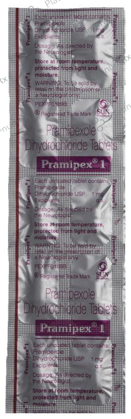 Pramipex 1mg Tablet 10s