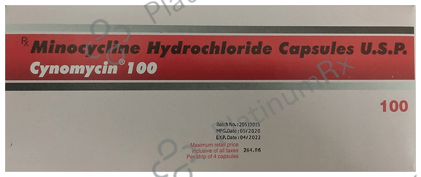 Cynomycin 100mg Capsule 4s