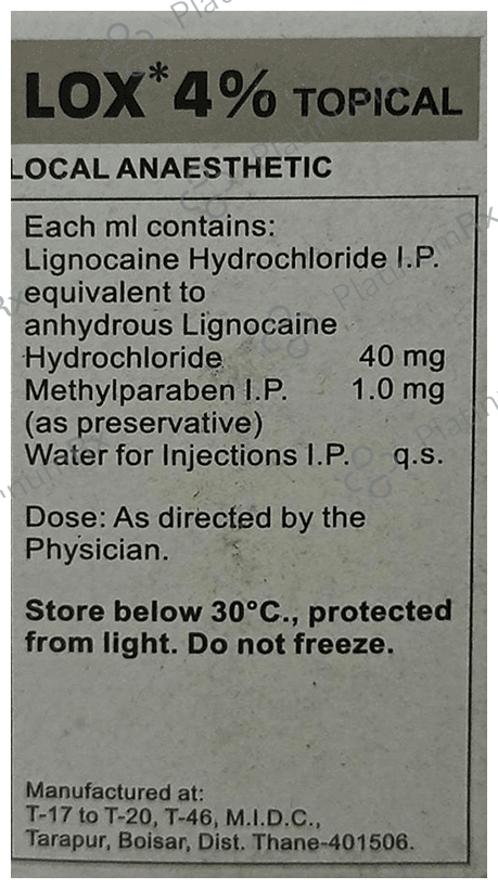 Lox 4% Injection 30ml
