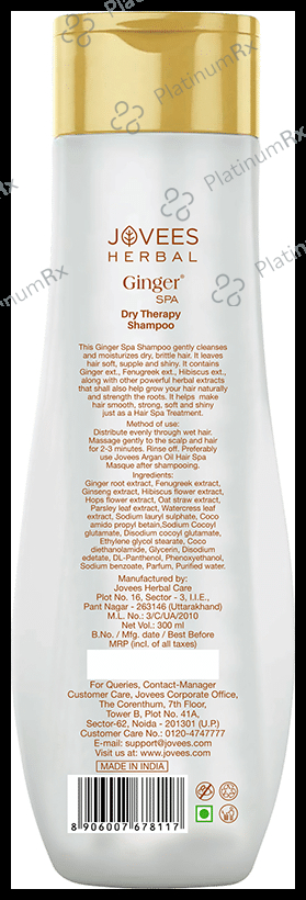 Jovees Ginger Spa Dry Therapy Shampoo
