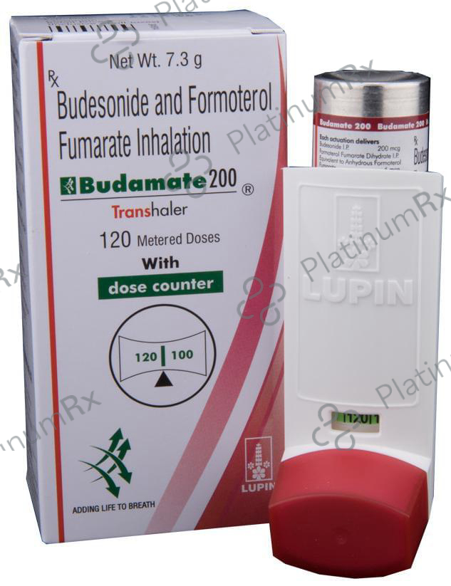 Budamate 6/200mcg Transhaler 120MDI