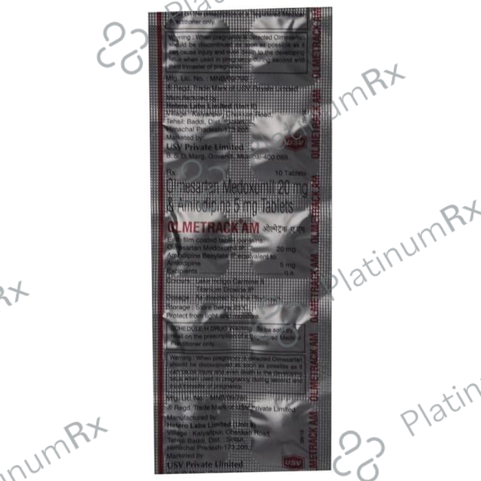 Olmetrack AM 5/20mg Tablet 10s