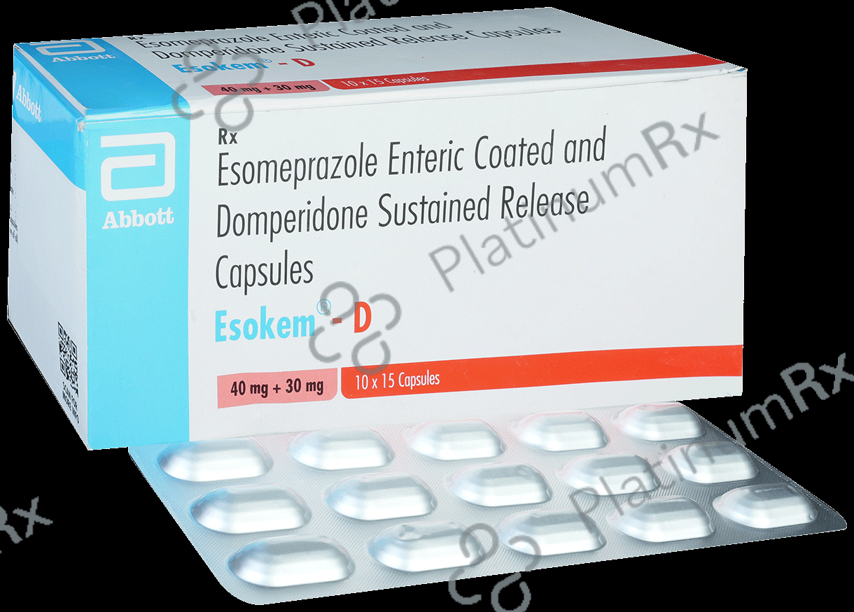 Esokem D 30/40mg Capsule SR 15s