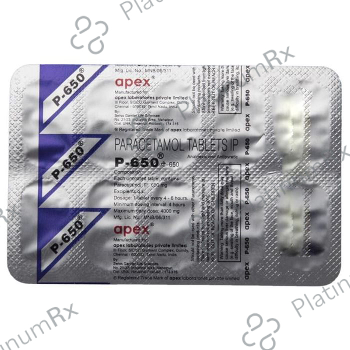 P 650mg Tablet 10s