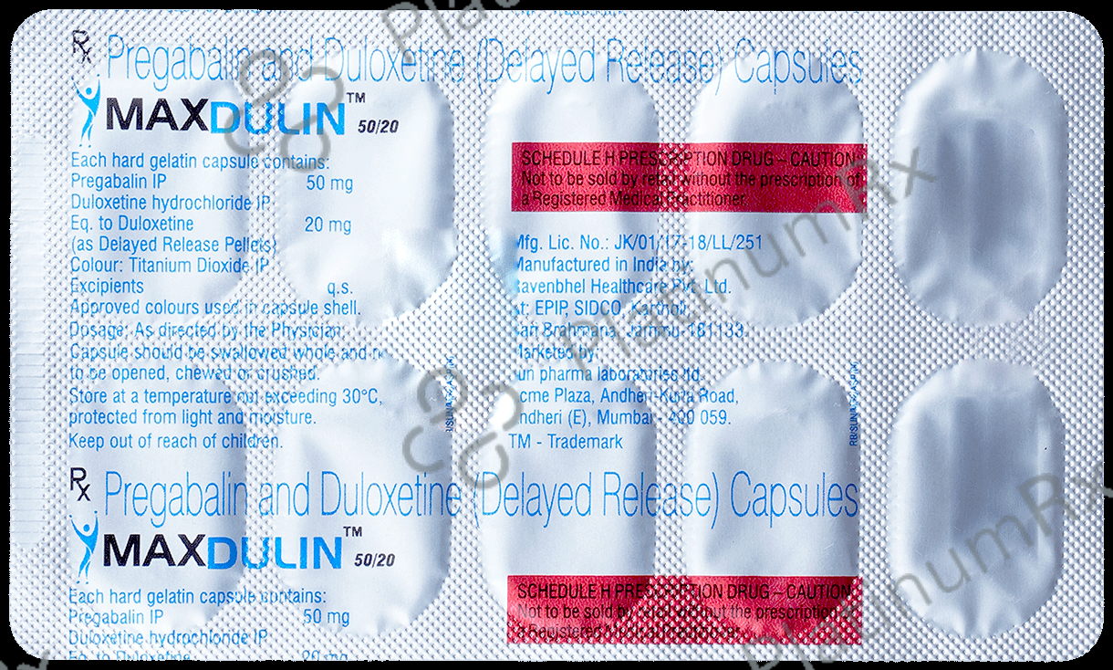 Maxdulin 50/20 Capsule DR