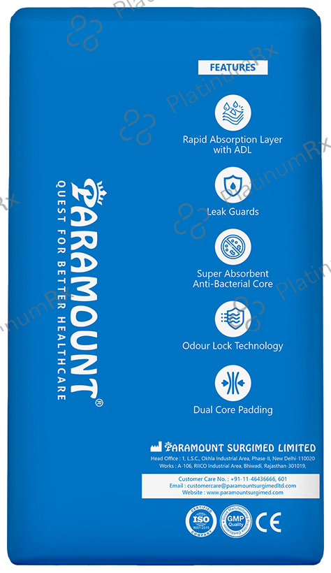 Arokleen Overnight Disposable Adult Diaper (10 Each) Medium 4 Packs