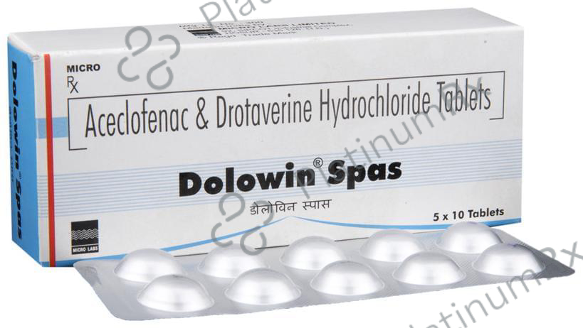 Dolowin Spas 100/80mg Tablet 10s