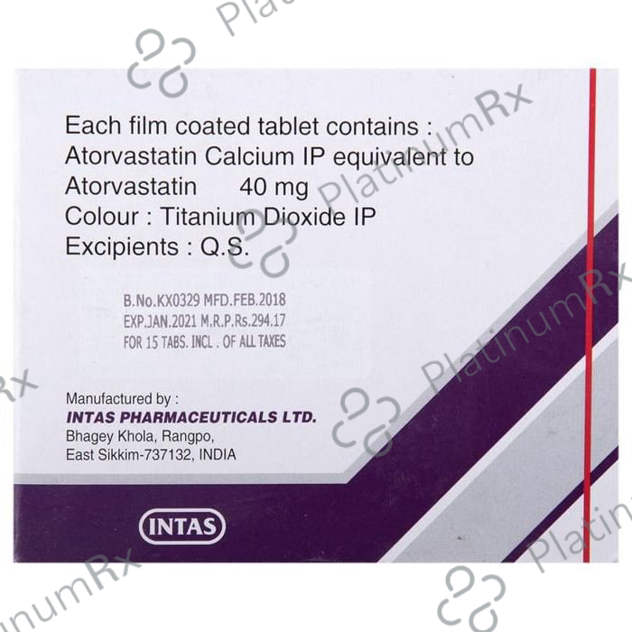 Lipicure 40mg Tablet 15s