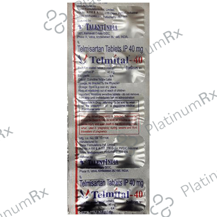Telmital 40 Tablet