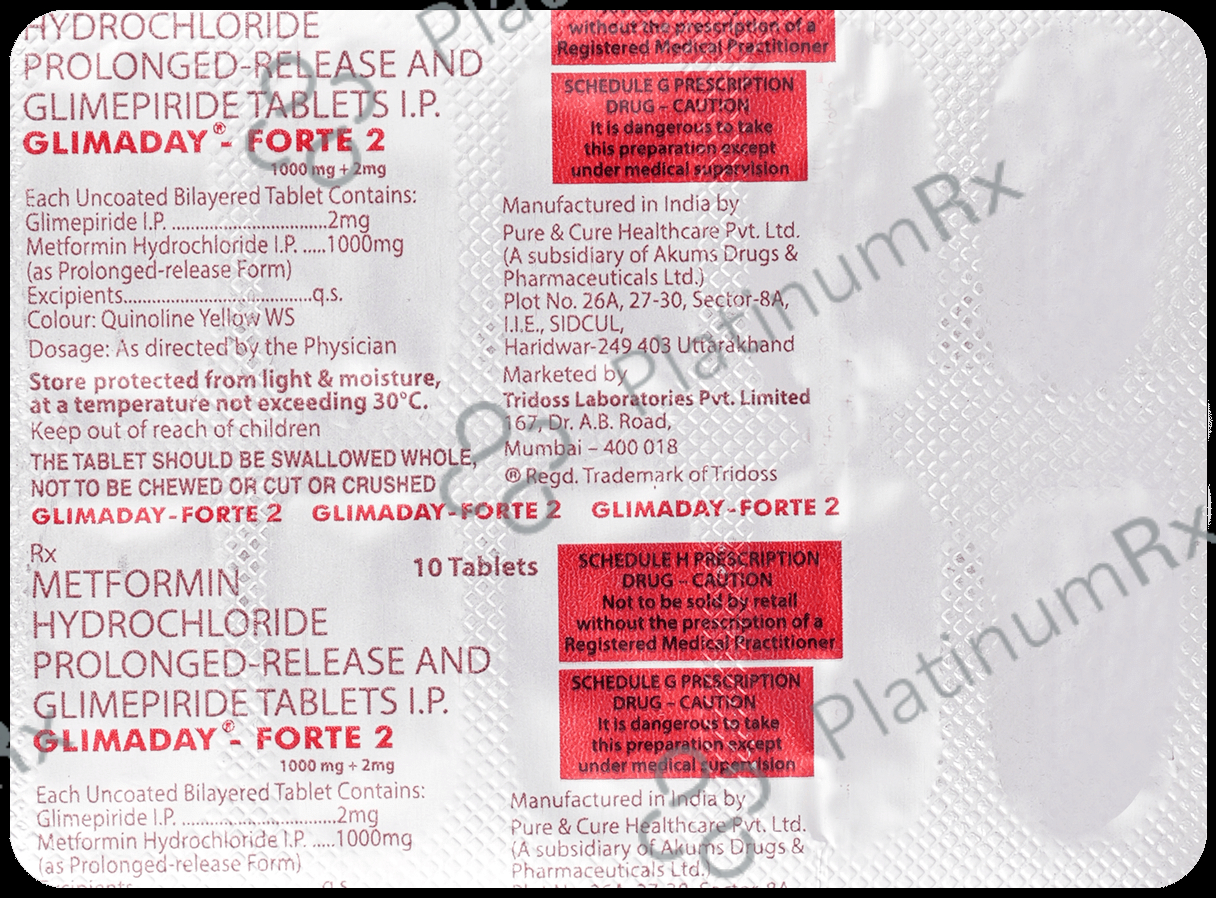 Glimaday-Forte 2 Tablet PR