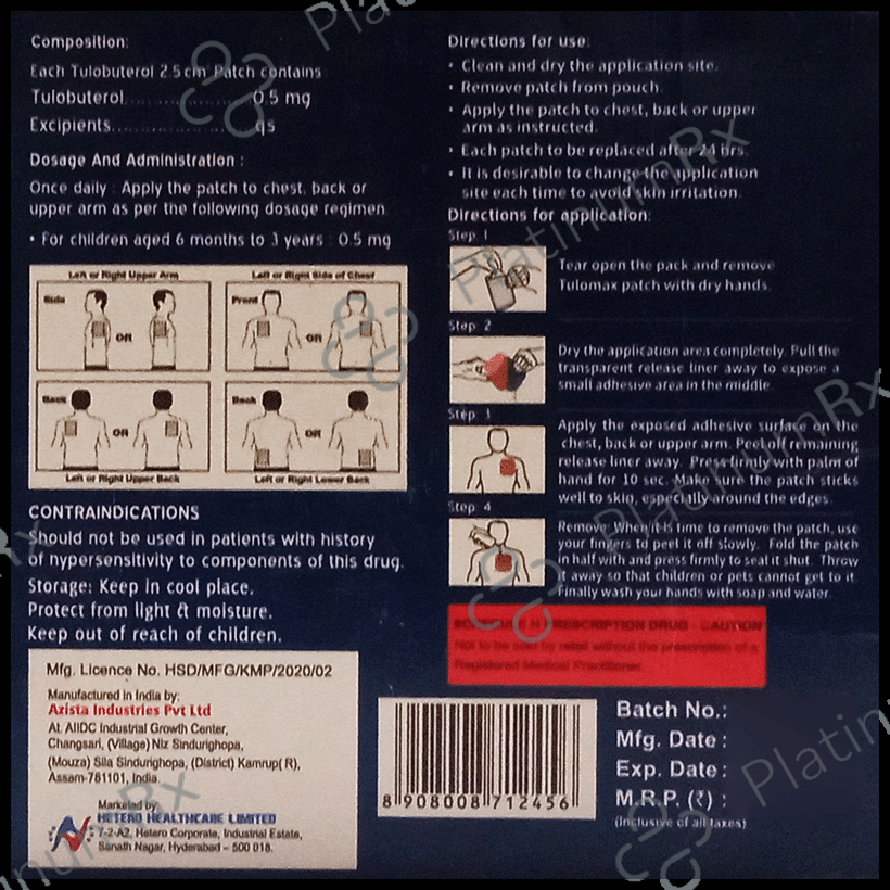 Tulomax 0.5 Transdermal Patch