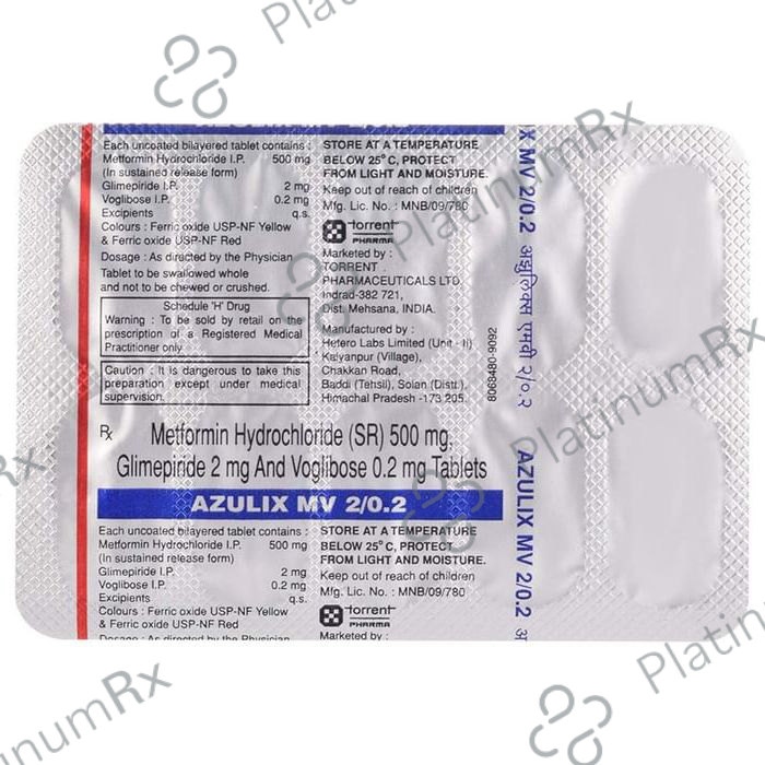 Azulix MV 2/500/0.2mg Tablet SR 10s