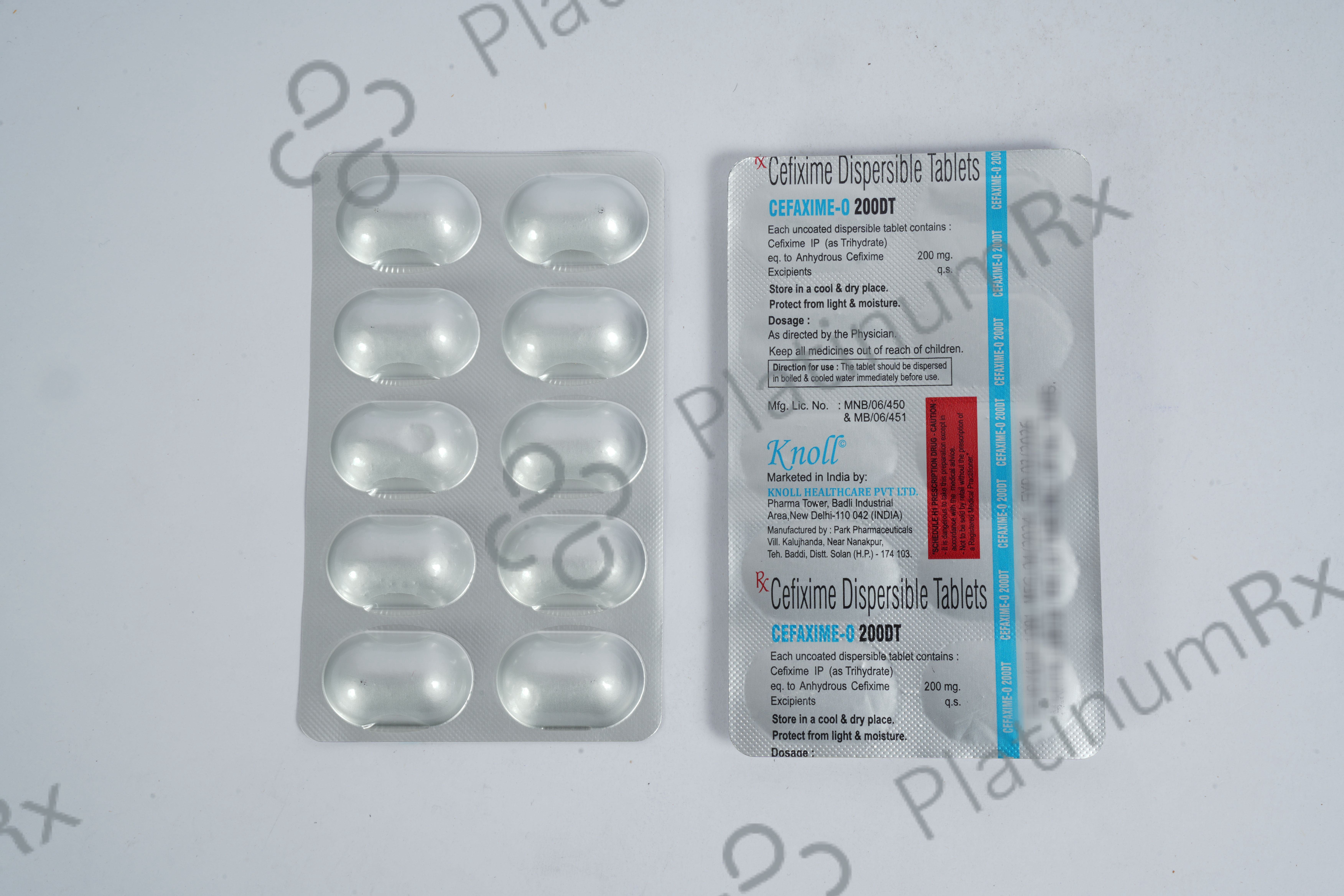 Cefaxime O 200/200mg Tablet DT 10s