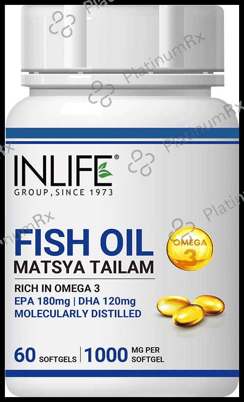 Inlife Fish Oil Matsya Tailam 1000mg Soft Gelatin Capsule
