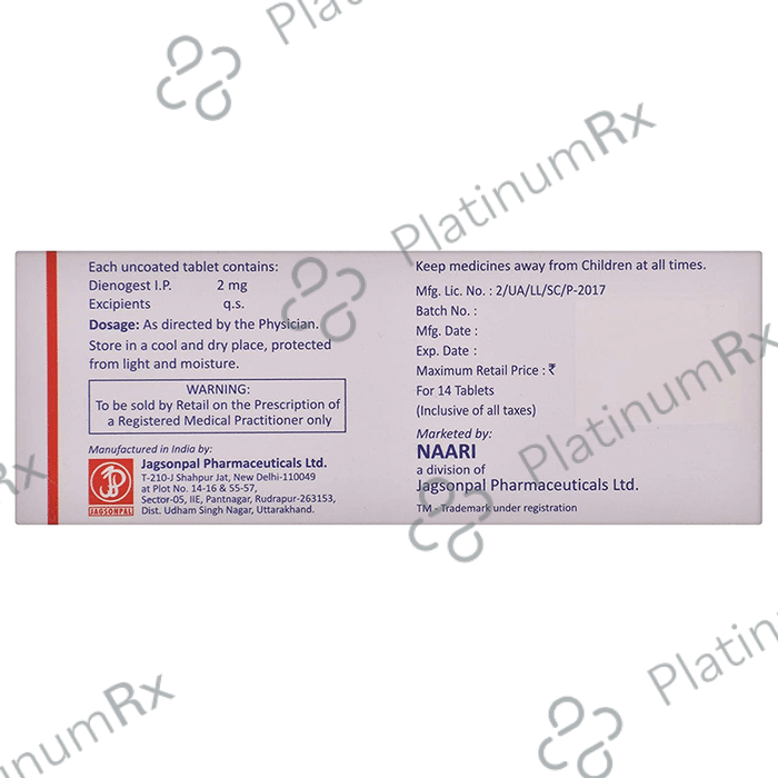Endoreg 2mg Tablet 14s