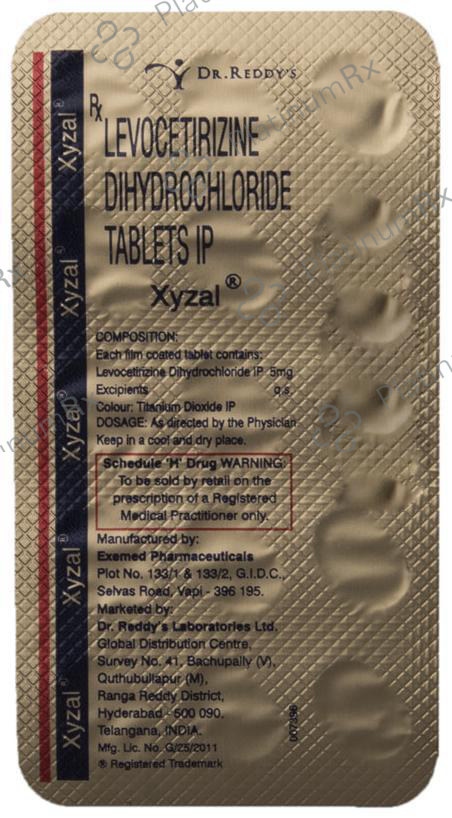 Xyzal 5mg Tablet 15s