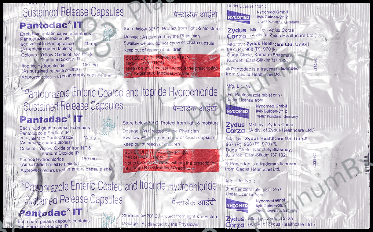 Pantodac IT 150/40mg Capsule SR 10s