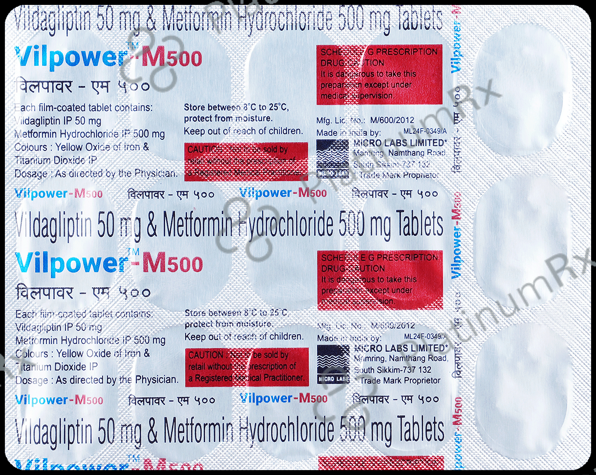 Vilpower M 500 500/50mg Tablet 15s