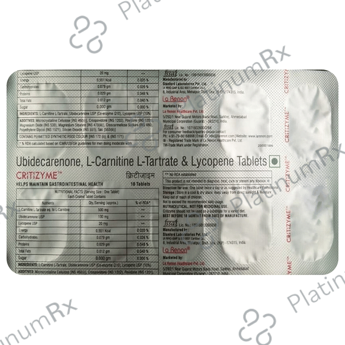 Critizyme Tablet 10s