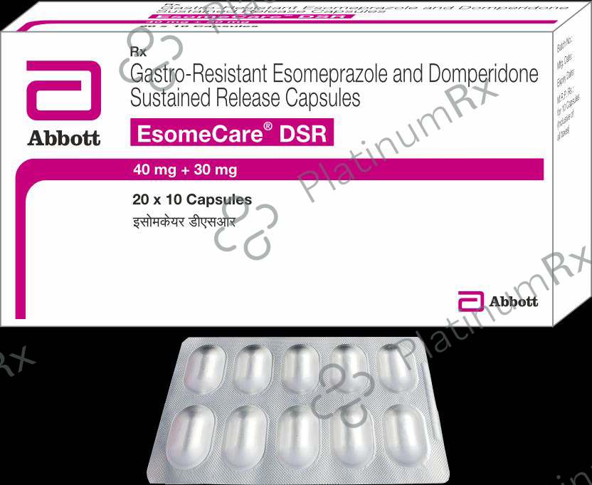 Esomecare DSR 30/40mg Cap SR 10s