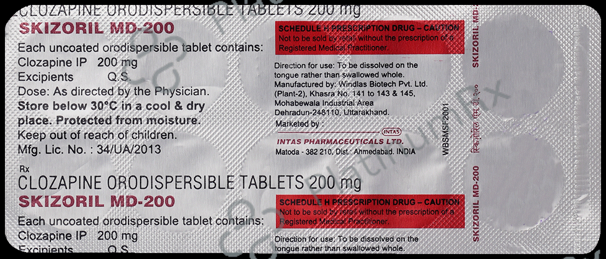Skizoril MD 200 Tablet