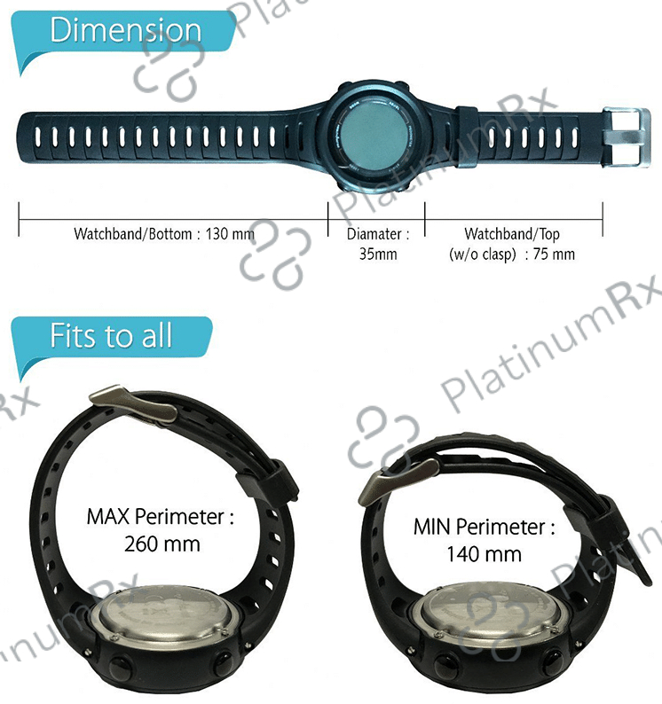 Health Sense PD-102 Smart 3D Pedometer Watch