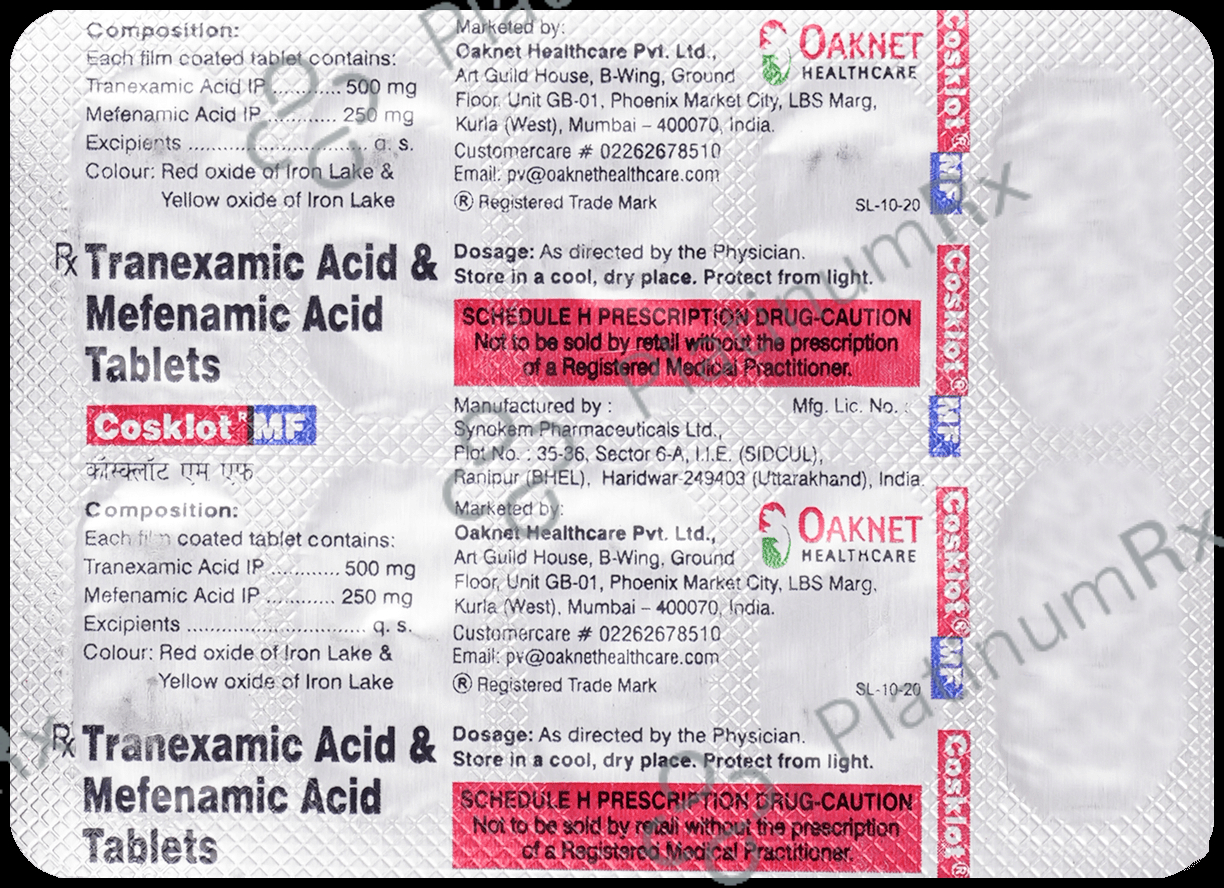 Cosklot MF 500mg/250mg Tablet