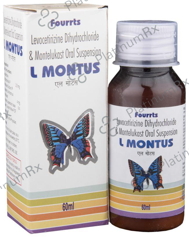 L Montus 2.5/4mg Oral Suspension 60ml
