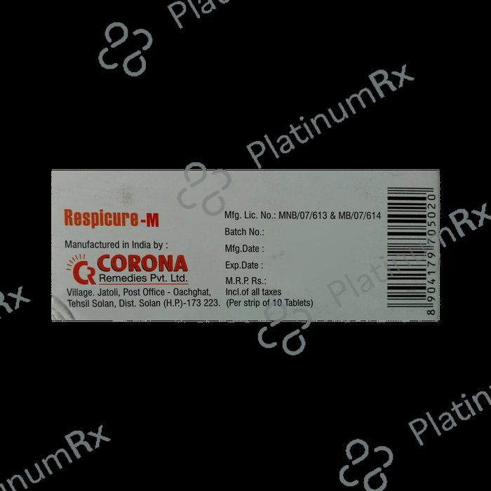 Respicure M 5/10mg Tablet 10s