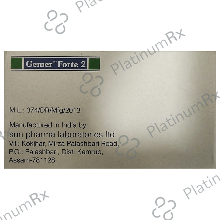 Gemer Forte 2/850mg Tablet PR 10s