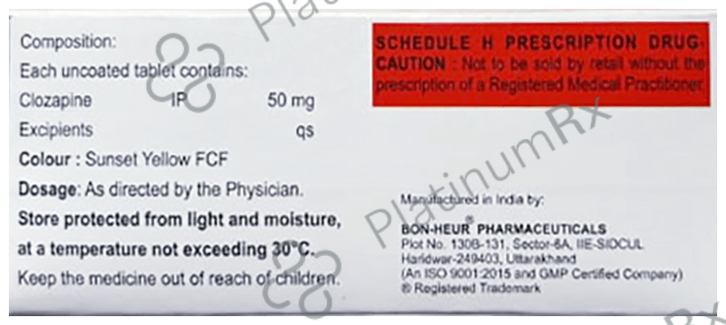 Clozazap 50 Tablet