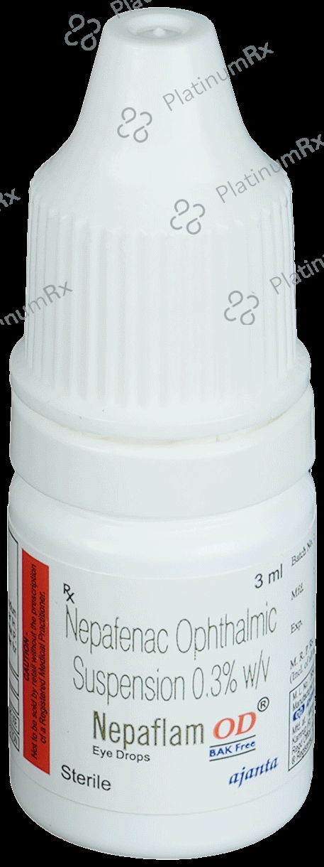 Nepaflam OD Eye Drop BAK Free 15s
