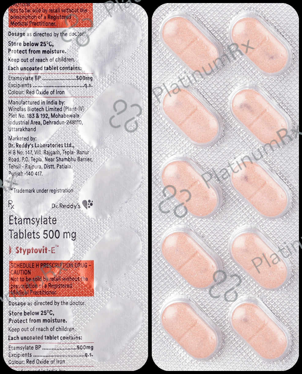 Styptovit E 500mg Tablet 10s