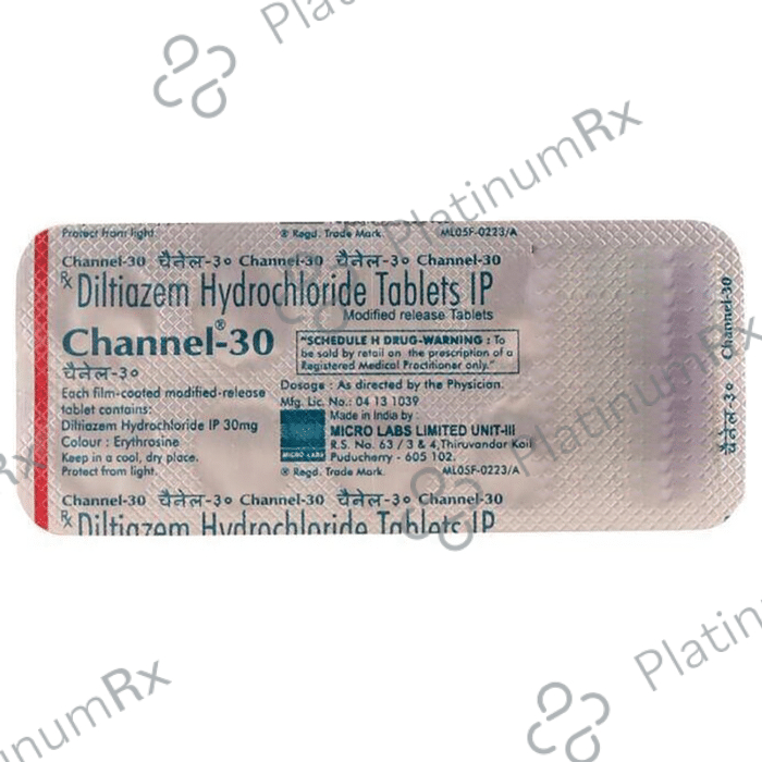 Channel 30mg Tablet MR 10s