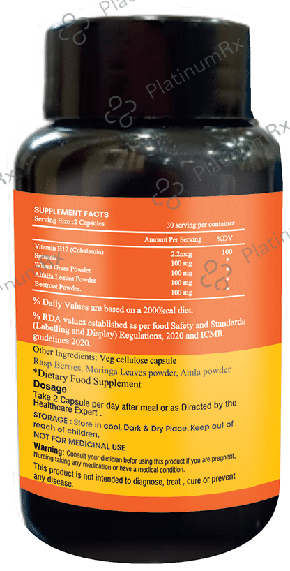 Zaveda Plant Based Vitamin B12 Capsule