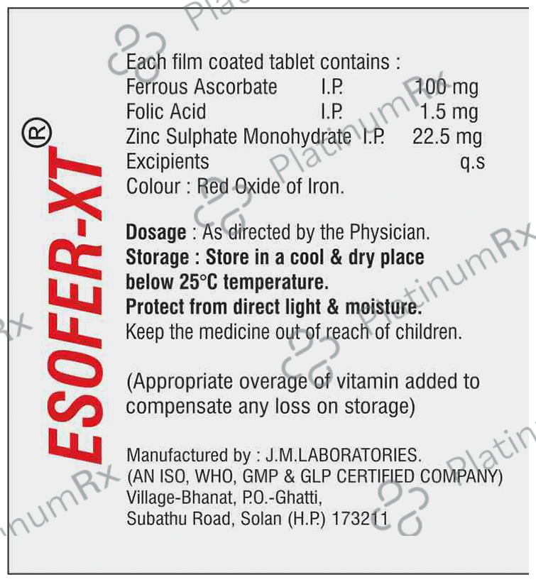 Esofer-XT Tablet