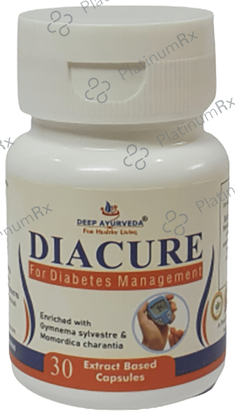Deep Ayurveda Diacure for Diabetes Management Extract Based Capsule