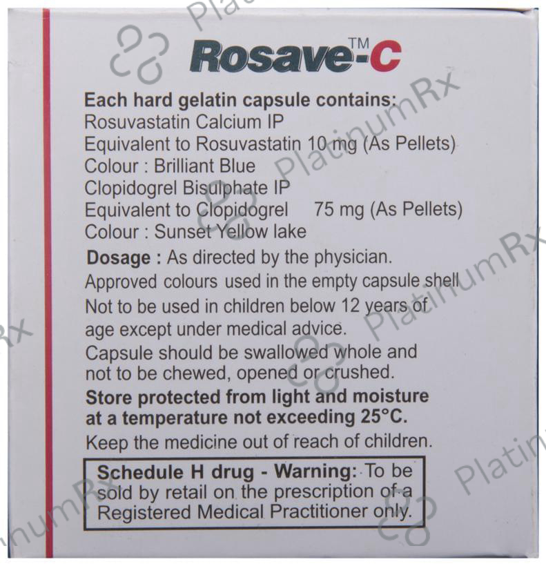 Rosave C 75/10mg Capsule 10s
