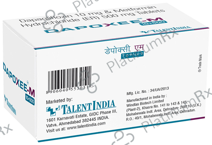 Dapoxee M 10/500mg Tablet ER 10s